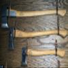 1844 Helko Werk Germany Leather Axe Hangers - Wall Hanging Leather Straps with Adjustable Buckle for Axes, Hatchets, Tools with Handles, for Wall Displays - Made in USA (Axe Hangers Black) #8878ABK view 2