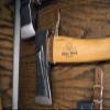 1844 Helko Werk Germany Leather Axe Hangers - Wall Hanging Leather Straps with Adjustable Buckle for Axes, Hatchets, Tools with Handles, for Wall Displays - Made in USA (Axe Hangers Black) #8878ABK view 4