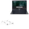 BoxWave Stand and Mount Compatible with Acer Chromebook 314 (C933T) - Pocket Aluminum Stand 3-in-1, Portable Multi Angle Viewing Riser - Metallic Silver view 1