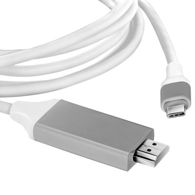 VOLT PLUS TECH USB Type-C HDMI 4k HDMI Cable Compatible with Vivo iQOO Z6 44W for Home Office Extended Display Full 2160p@30Hz, 6Ft/1.8M Cable Thunderbolt 3/4