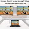 VOLT PLUS TECH USB Type-C HDMI 4k HDMI Cable Compatible with Vivo iQOO Z6 44W for Home Office Extended Display Full 2160p@30Hz, 6Ft/1.8M Cable Thunderbolt 3/4 view 3