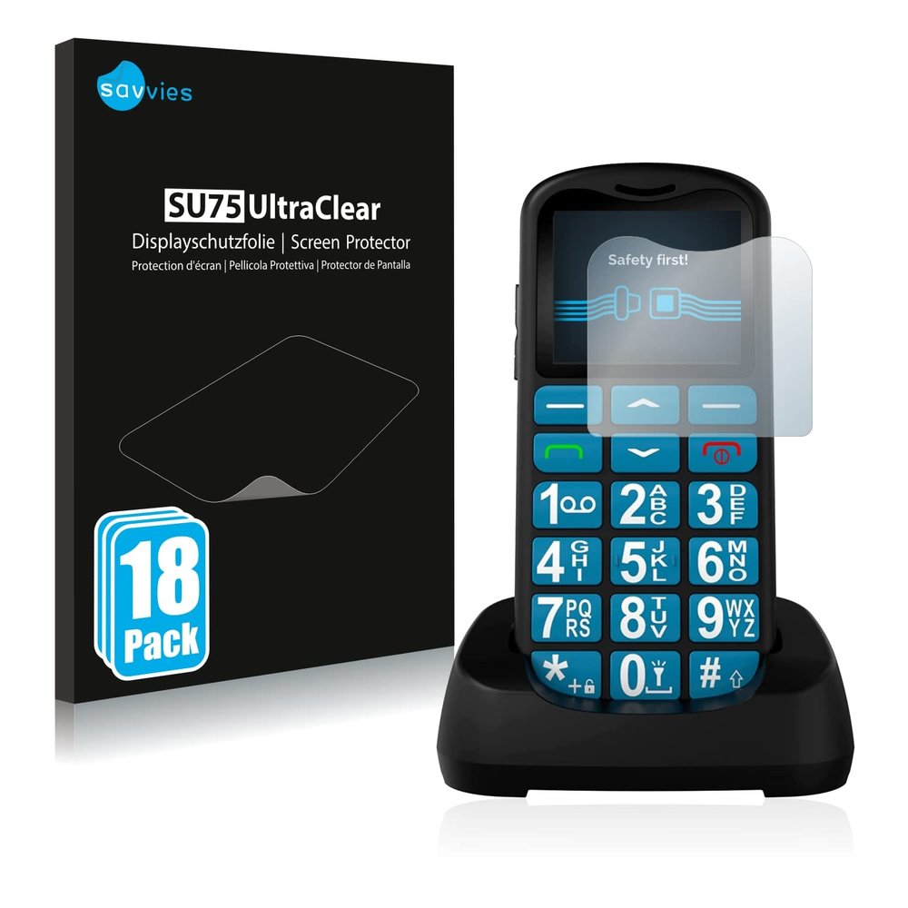 Savvies Screen Protector compatible with Uleway G180 Protection Film Clear 18-Pack