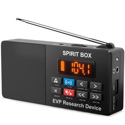 PARANORMIC Spirit Box Kit  Compact Ghost Hunting Equipment with Fast Sweep & 6+ Hours Use of EVP Recording, 32GB Card Included