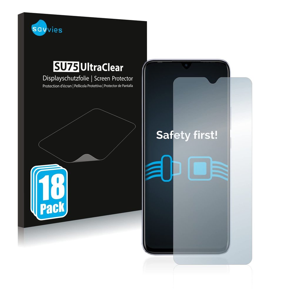 savvies Screen Protector compatible with Infinix Smart 5 Protection Film Clear 18-Pack