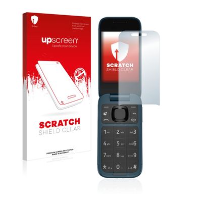 upscreen Scratch Shield Screen Protector compatible with Nokia 2660 Flip - HD-Clear, Anti-Fingerprint