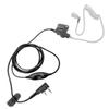 2 Pin Walkie Talkie Headset Covert Acoustic Tube Earpiece with Finger PTT for Kenwood Baofeng Two Way Radio view 2