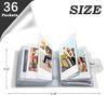 Ruibytree 2 Pack 36 Pocket Mini Photo Album 2x3 for Fujifilm Instax, White view 4