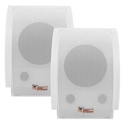 5 CORE Outdoor Speakers Stereo in Wall Speaker Pair 100W Peak Passive Mount Wired Waterproof Patio House Garage Indoor Exterior Audio System Bocinas para Casa - WS-11 5 2PCS