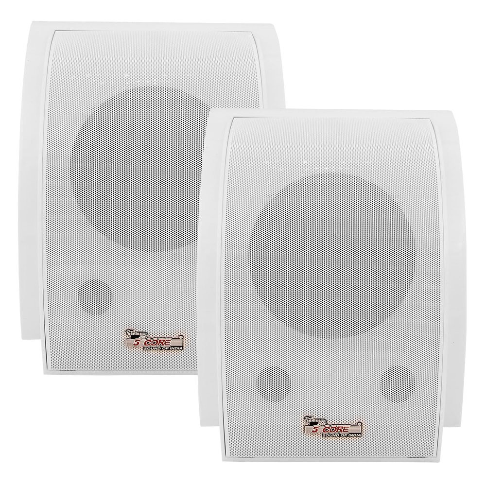 5 CORE Outdoor Speakers Stereo in Wall Speaker Pair 100W Peak Passive Mount Wired Waterproof Patio House Garage Indoor Exterior Audio System Bocinas para Casa - WS-11 5 2PCS