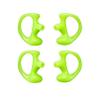 Yolipar Replacement Soft Silicone Eardud Earmold for Walkie Talkie Audio Kit Air Acoustic Tube Earpiece Headset (Green, Medium(2 Pairs)) view 1