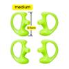 Yolipar Replacement Soft Silicone Eardud Earmold for Walkie Talkie Audio Kit Air Acoustic Tube Earpiece Headset (Green, Medium(2 Pairs)) view 2