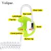 Yolipar Replacement Soft Silicone Eardud Earmold for Walkie Talkie Audio Kit Air Acoustic Tube Earpiece Headset (Green, Medium(2 Pairs)) view 3