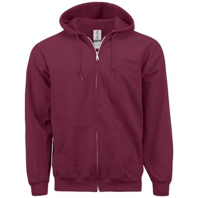 Gildan Heavy Blend 8 oz. 50/50 Full Zip Hood (G186) Cardinal Red, 3X-Large