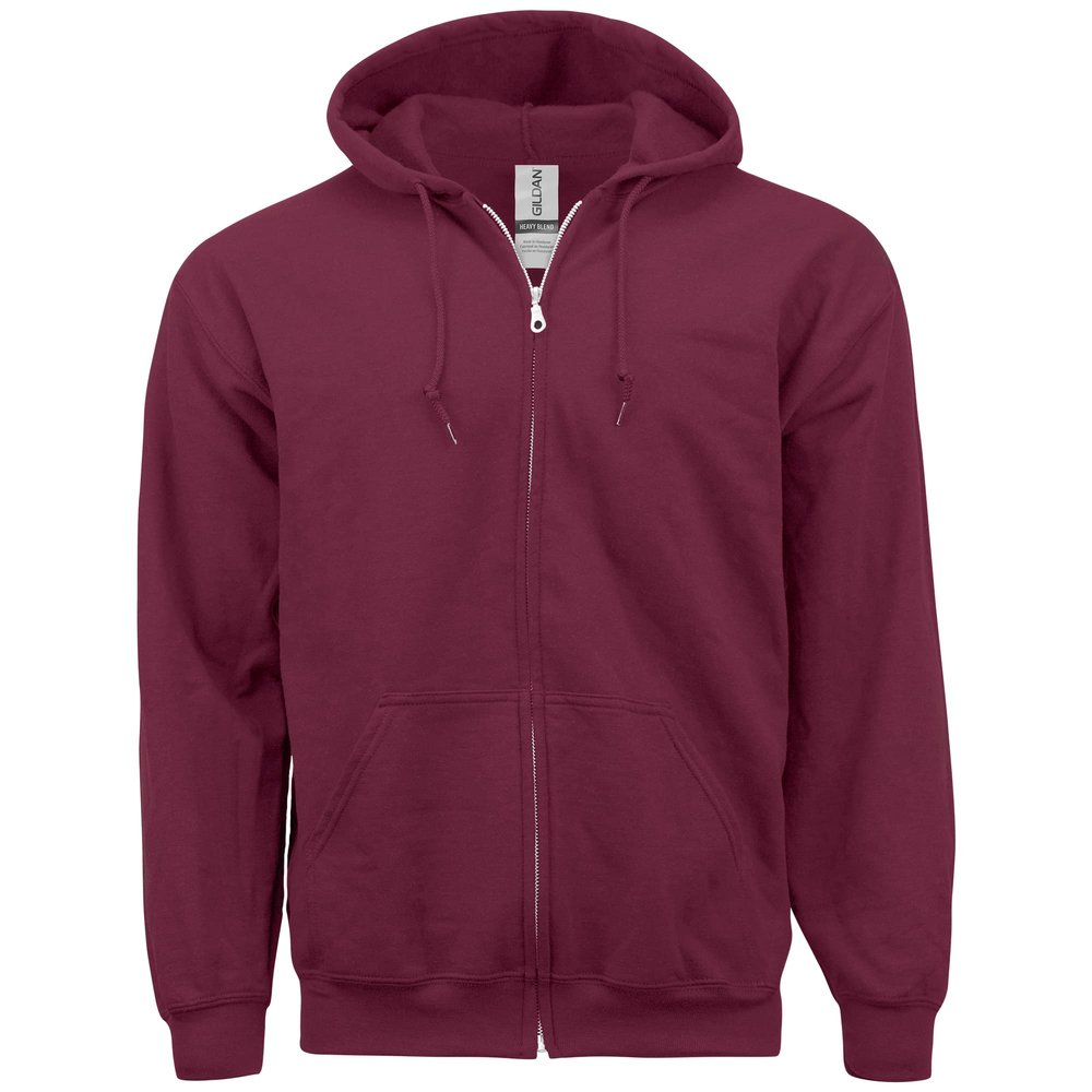 Gildan Heavy Blend 8 oz. 50/50 Full Zip Hood (G186) Cardinal Red, 3X-Large