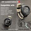 Abanen 22mm Nylon Military Style Watch Bands for Garmin Instinct 3 45mm/ 2 Solar, Woven Fabric Durable Wristband Strap for Instinct E 45mm/ Tactical/Tide/Esports (Khaki) view 4