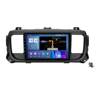 Car Stereo GPS Navigation Multimedia Player with 9 Inch Android 11.0 Replacement for for Citroen Jumpy 3SpaceTourer 2016-2021 Suppot Carplay Auto Backup Camera Steering Wheel Control