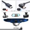 ARIFAYZ Mini USB Charging Cable for Q3 Dash Cam, USB 2.0 A-Male to Mini-B Car Vehicle Power Charger Adapter Cord for Dash Cam Rearview Mirror Cam Backup Camera (11.5FT, Left Angle) view 2