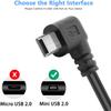 ARIFAYZ Mini USB Charging Cable for Q3 Dash Cam, USB 2.0 A-Male to Mini-B Car Vehicle Power Charger Adapter Cord for Dash Cam Rearview Mirror Cam Backup Camera (11.5FT, Left Angle) view 3