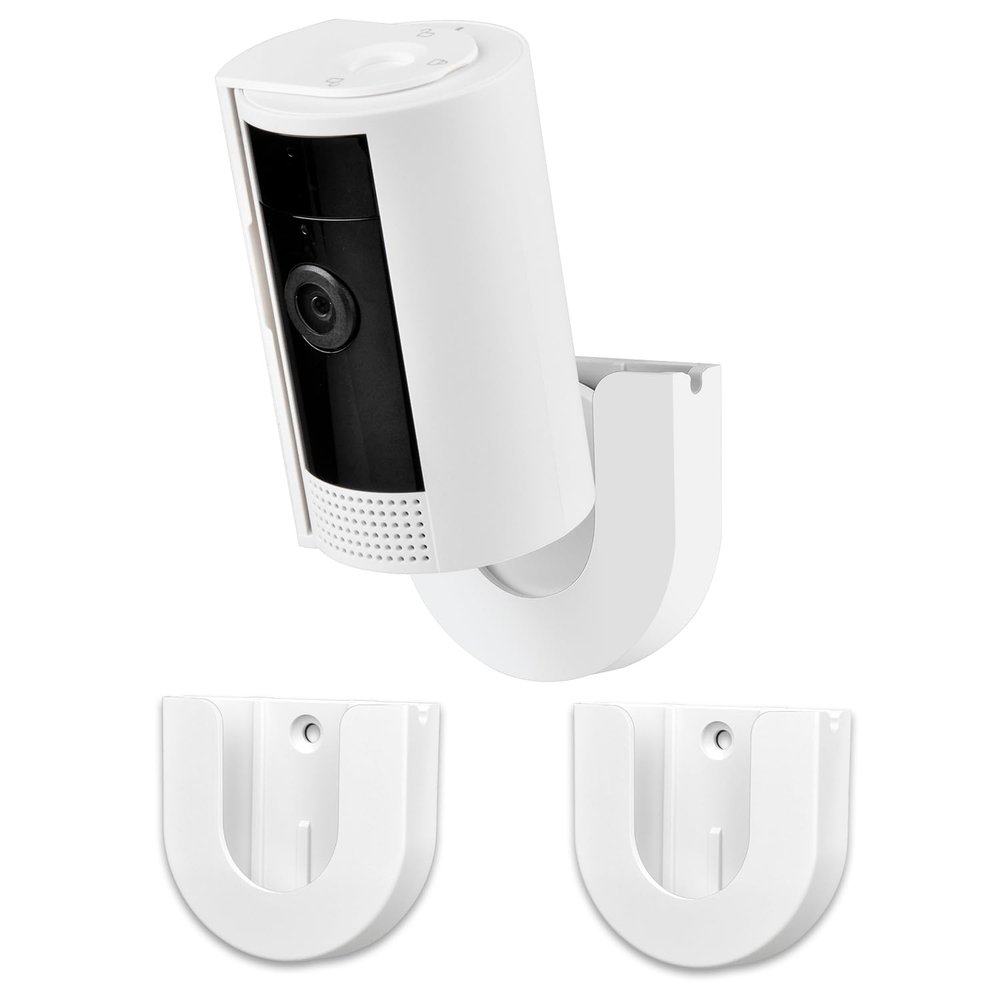2 Pack Strong Adhesive Wall Mount for Ring Indoor Cam(2nd Gen and 1st Gen),Two Ways Easy Installation, No Drilling or Screw Secured Fixed (Ring Indoor Cam is not Included)