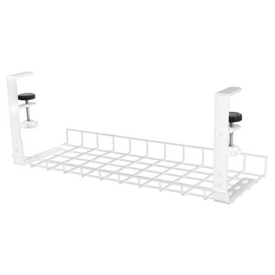 No Drill Desk Wire Cord Management Rack Cord Storage Organizer for Under Desk