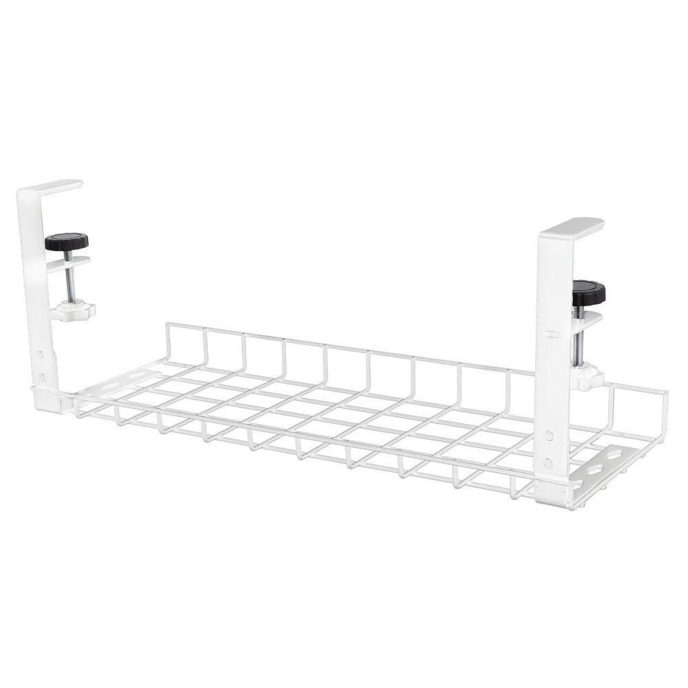 No Drill Desk Wire Cord Management Rack Cord Storage Organizer for Under Desk