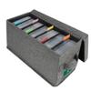 T WaveTree CD Storage Box with Lid, Practical CD Case Holder Organizer with Index Labels, 14.6 x 5.7 x 6.1 Inches CD Storage Case to Store up to 35 CDs Jewel Cases, and 193 Discs- Grey view 1