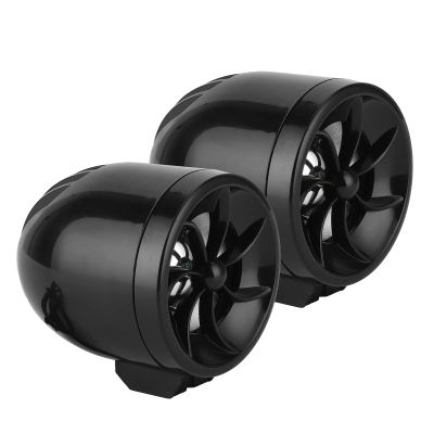 Motorcycle Speaker System, Motorcycle Loudspeaker High Power Fashion Plug and Play for ATVs Motorcycles for All 12 Volt Vehicles