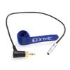 Eonvic Red Monstro 8k VV Camera Timecode Cable 3.5mm Right Angle Locking TRS to Straight Mini 4-Pin view 3