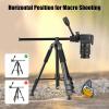 Andoer 157cm/61.8inch Portable Tripod Horizontal Camera Tripod Stand Aluminum Alloy 5kg/11lbs Load Capacity 1/4 in Screw Connection with Phone Clamp Carry Bag for Vlog Live Streaming Video Recording view 3