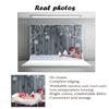 10x10ft Country Retro Wood Christmas Photography Background Snowflake Bell Snowman Cane Candy Background view 4