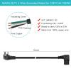 90 Degree Computer Power Cord Right Angle - 1FT Flat Plug NEMA 5-15 Plug to IEC C13 Power Cord,Universal PC Power Supply Cord 16AWG, Black C13 3 Prong Angled AC Power Cord for PC Monitor/TV(1FT) view 2