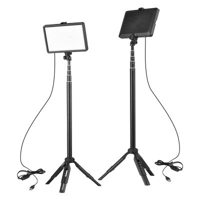 Andoer USB LED Video Light Kit Video Conference Lighting with 2 * LED Fill Light 3200K-5600K Dimmable 2 * Extendable Tripod16 * Color Filters for Live Streaming Video Recording Online Meeting Teaching