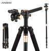 Andoer 184cm Portable Photography Tripod Horizontal Camera Tripod Stand Monopod Aluminum Alloy 8kg Load Capacity with 360 Rotatable Ballhead Carrying Bag for DSLR Camera Camcorder Smartphone view 3