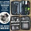 Enthusiast Gear Waterproof Electronics Organizer  Durable Travel Case for Cords, Chargers, and Gadgets  Compact, Lightweight, and Perfect for Outdoor Adventures or Daily Use (Green) view 2