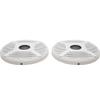 ASA Electronics Boat Speaker Grille RG65HW | 6 1/2 Inch White (Pair) view 2
