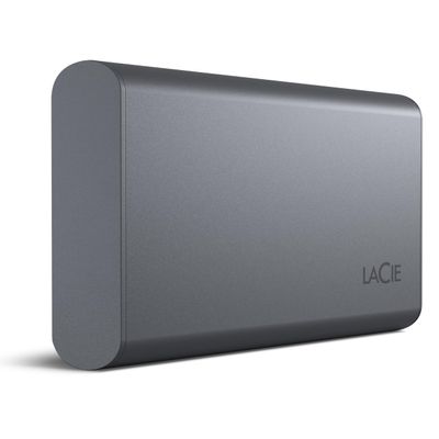LaCie Mobile SSD Secure 1TB, 10Gbps USB 3.1 Type C, Rescue SED, Space Grey, Data Rescue Service