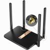 Cudy New AC1200 Unlocked 4G LTE Modem Router with SIM Card Slot, 1200Mbps Mesh WiFi, EC25-AFX Qualcomm Chipset, Detachable Cellular Antennas, DDNS, VPN, LT500D view 1