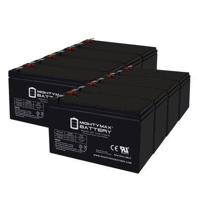 Mighty Max Battery 12V 7Ah F2 Replacement Battery for Tripp Lite SU2200RM2U - 8 Pack