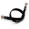 Coorle Telephone Cable 8Core with RJ45 Modular Plug & Phone Extension Cord 8P8C 8FT - Black 5PCS/Bag view 1