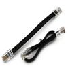Coorle Telephone Cable 8Core with RJ45 Modular Plug & Phone Extension Cord 8P8C 8FT - Black 5PCS/Bag view 2