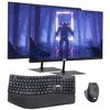 TechMagnet All in one Desktop Computer,Cheetah 6,Intel Core i5 6th Gen,8GB DDR3,240GB SSD,Dual 22 inch LED,MTG Wireless Ergonomic Keyboard Mouse,USB Wi-Fi,Windows 11(Renewed) view 1