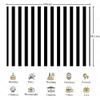 KUKUSOUL 10x8ft Black and White Stripes Photo Backdrop Black White Backdrop Racing Theme Birthday Party Baby Shower Decoratio Photo Props Family Photoshoot Portrait Studio Props KU241 view 2
