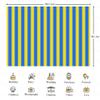 KUKUSOUL 7x5ft Yellow and Blue Horizontal Striped Photography Backdrop Birthday Party Decoration Photo Studio Props Banner Adult Elder Girl Boy Wallpaper KU268 view 2