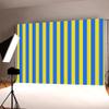 KUKUSOUL 7x5ft Yellow and Blue Horizontal Striped Photography Backdrop Birthday Party Decoration Photo Studio Props Banner Adult Elder Girl Boy Wallpaper KU268 view 4