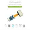 1.51inch Transparent OLED Display Module 12864 Resolution Light Blue Color Display OLED for Raspberry Pi/Arduino/STM32,Full Viewing Angle,Embedded Independent Driver Chip,SPI/I2C Interfaces view 2