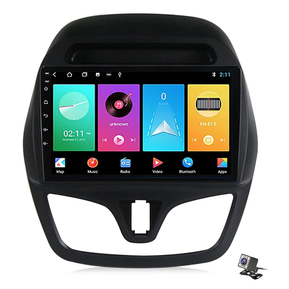 Double Din Android 11.0 Car Stereo GPS Navigation Replacement for 2015-2018 Chevrolet Spark Beat with Carplay Android Auto Bluetooth 5.0 4G LTE Head Unit Multimedia Player