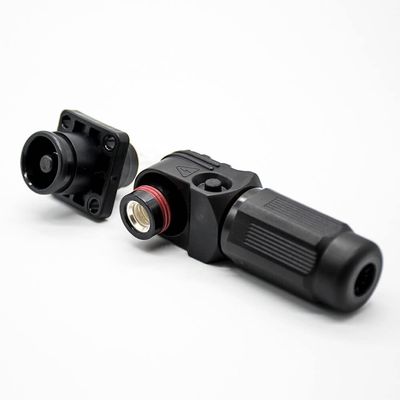 for Surlok Plus Right Angle Busbar Lug Plug and Socket 6mm 25mm Black IP65 (120A)