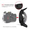 Sea frogs Camera Lens Wide Angle 67mm Interface Compatible with Sony Nikon Fujifilm Camera Seafrogs Waterproof Housing Underwater Diving Fisheye view 3