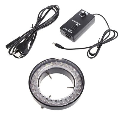 Microscope Accessories Kit 60 LED Adjustable Ring Light Illuminator Lamp for Stereo Zoom Microscope Microscope Slides