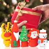 5 Pack USB Flash Drive Christmas Style 16GB New Year Gifts for Family and Friends, BorlterClamp USB 2.0 Drive Memory Stick of Santa Claus Christmas Tree Snowman Patterns Cute Pen Drive view 2